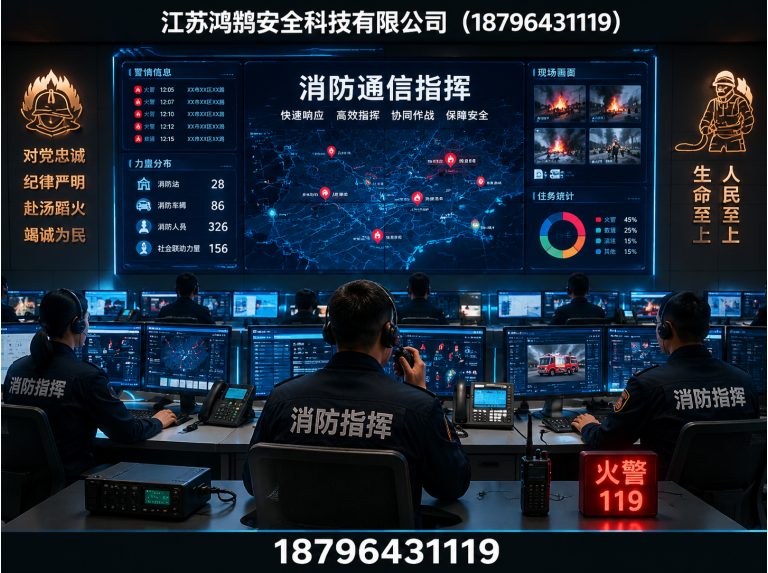 牡丹江消防通信指挥展示图